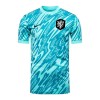 Maglia Portiere Paesi Bassi Euro 2024 Maniche Corte Blu - Uomo